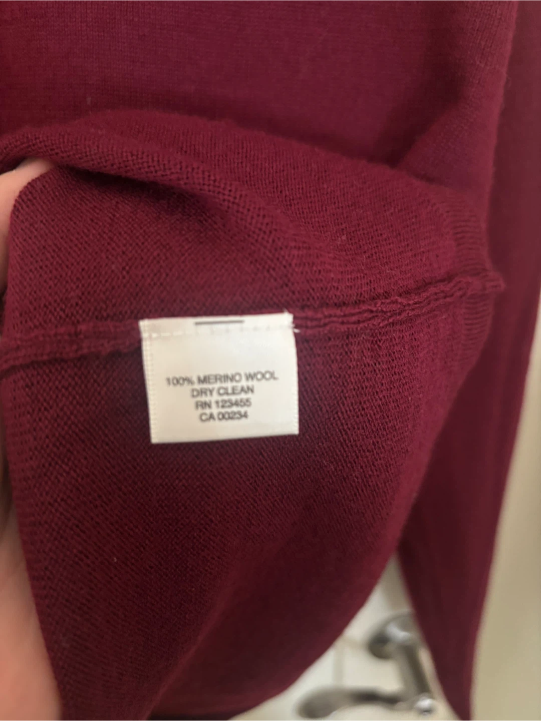Lord & Taylor Merino Wool V-Neck Sweater - photo 2