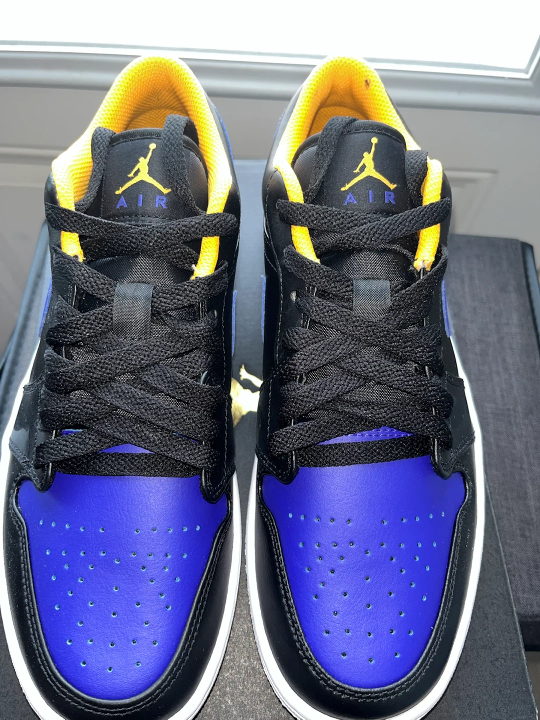 Nike Air Jordan 1 Low Black/Dark Concord-Taxi - photo 3