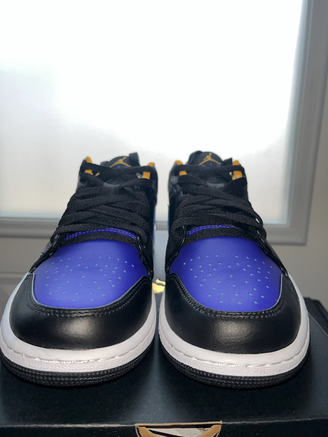 Nike Air Jordan 1 Low Black/Dark Concord-Taxi - photo 4