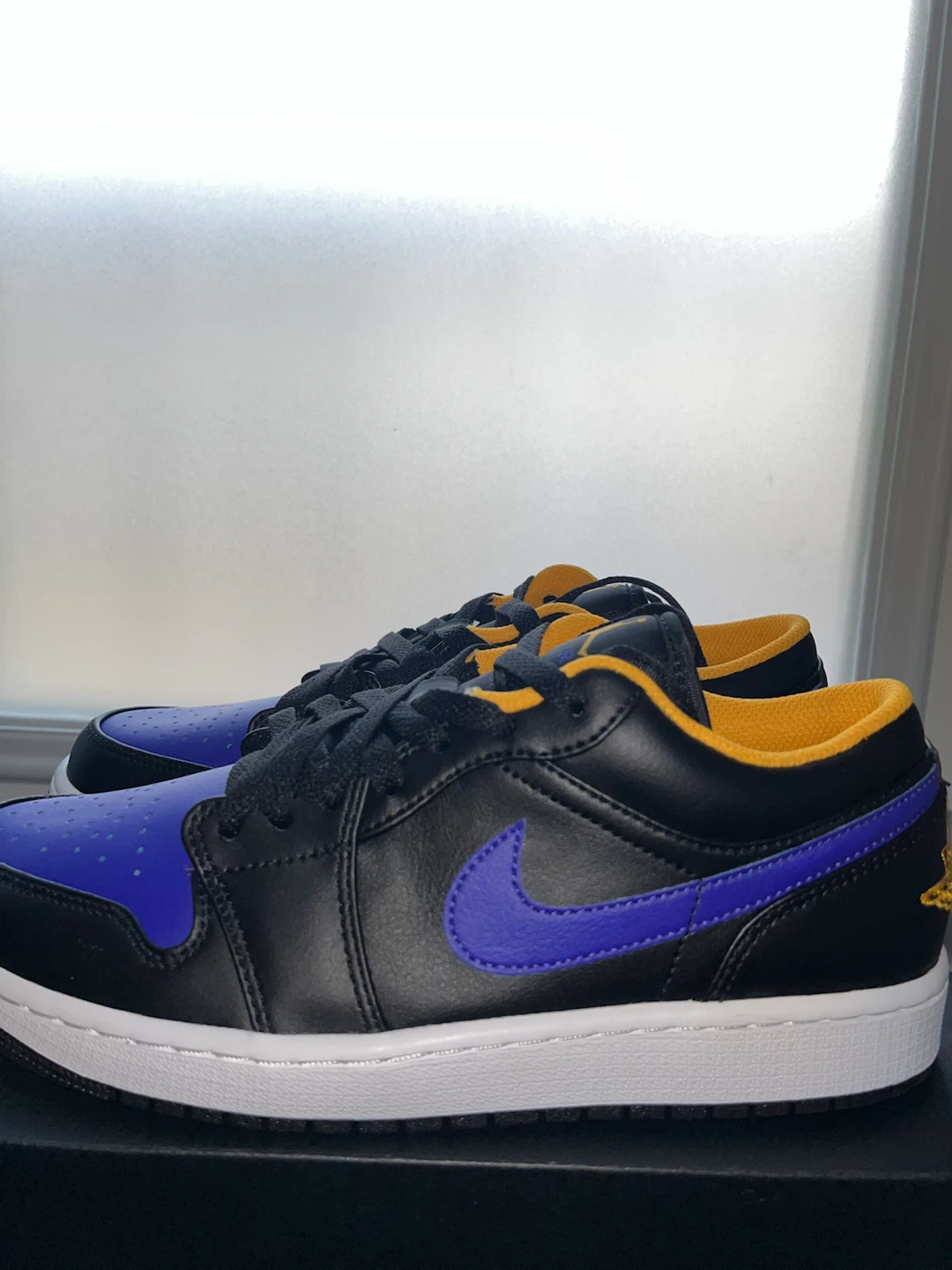 Nike Air Jordan 1 Low Black/Dark Concord-Taxi - photo 5