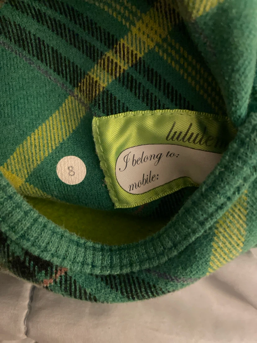 Lululemon Green Plaid Zip-Up Hoodie - photo 3