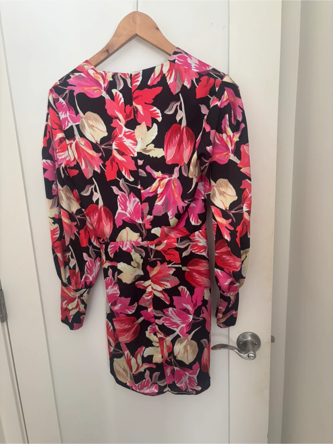 Marciano Los Angeles Floral Long Sleeve Mini Dress