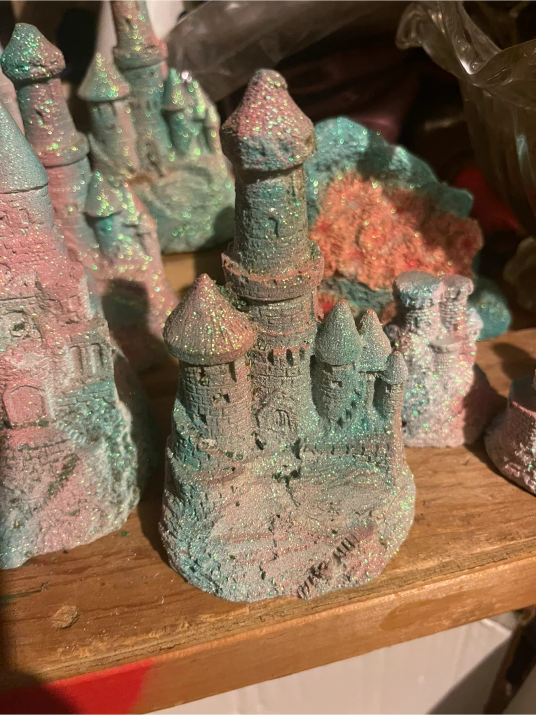 Fish tank castles 35 piece lot