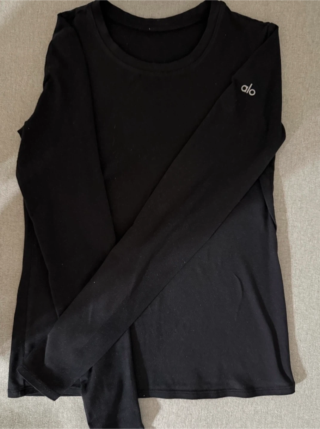 Alo Yoga Long Sleeve Top Black