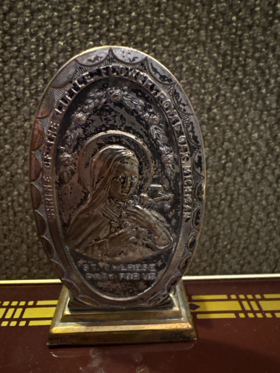 Vintage St. Therese Little Flower Shrine Statue