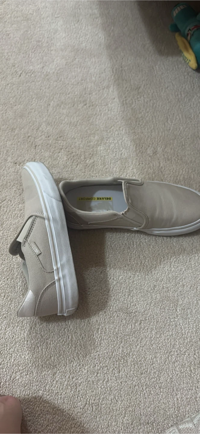 Vans Slip-On Deluxe Comfort Shoes Beige Size 7 - photo 2