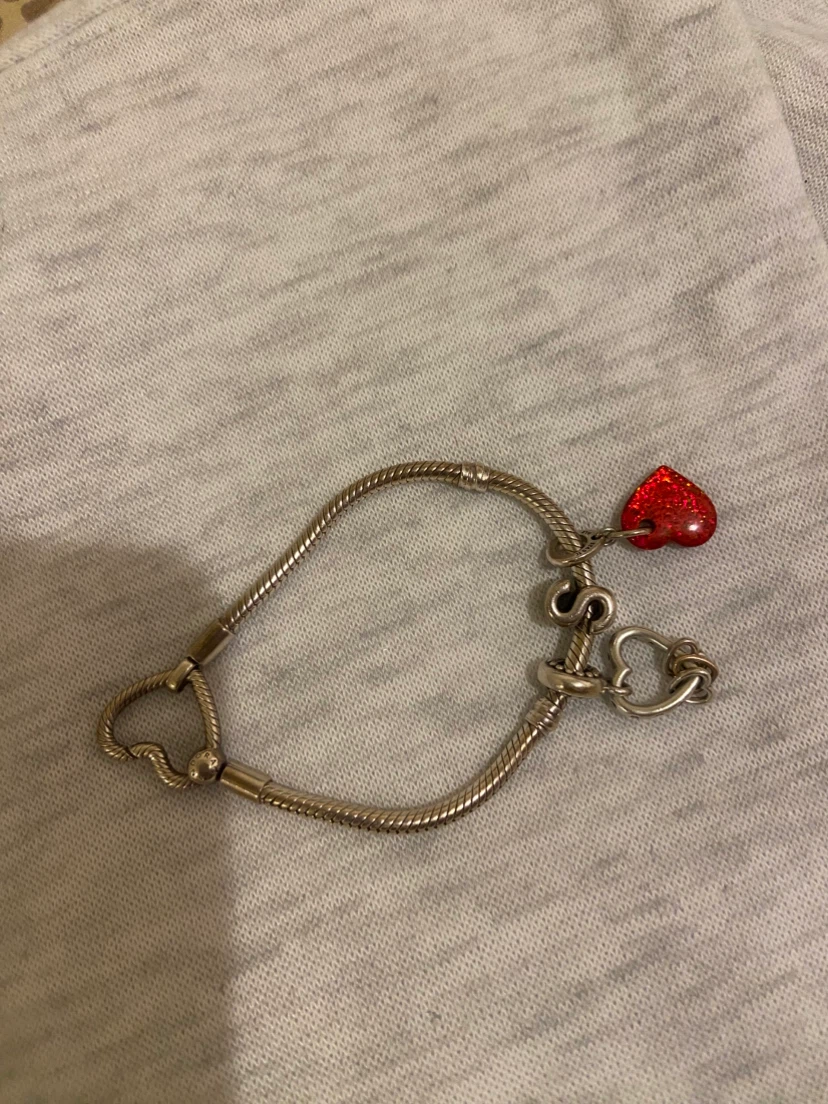 Pandora Heart Clasp Bracelet with Charms