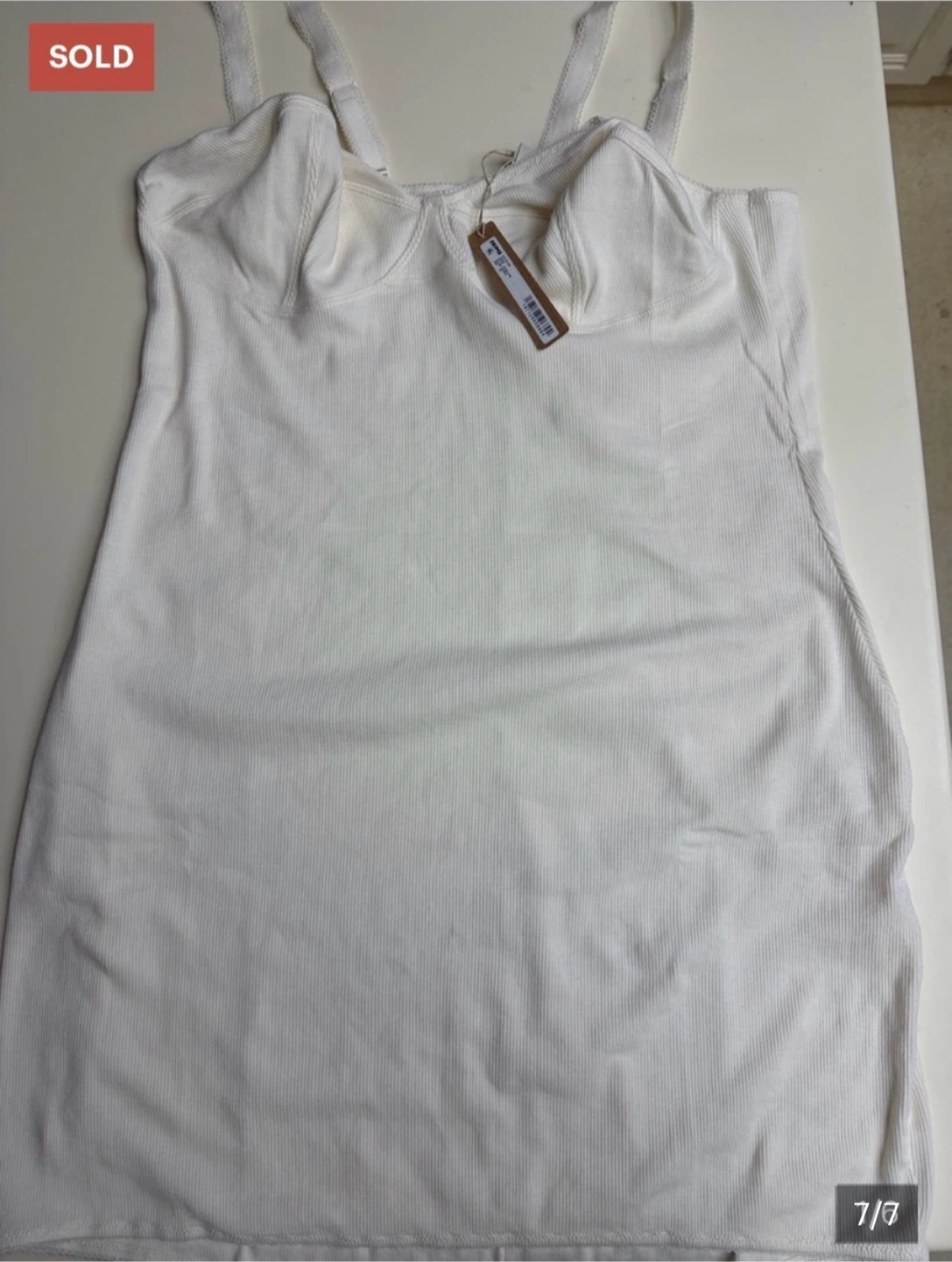 SKIMS White Ribbed Dress