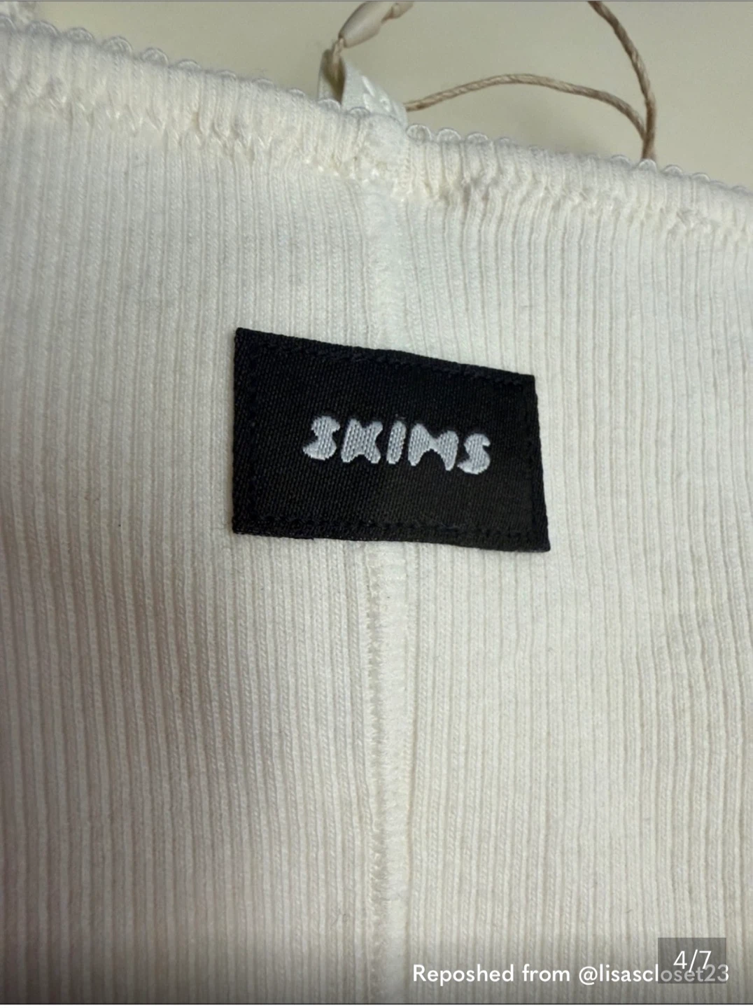 SKIMS White Ribbed Dress - photo 4