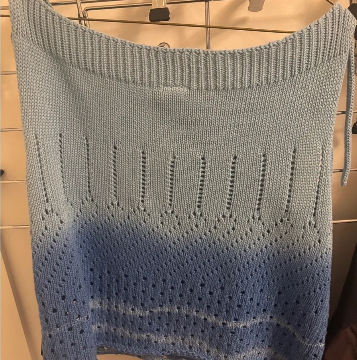 Versace Jeans Couture Blue Ombre Knit Top