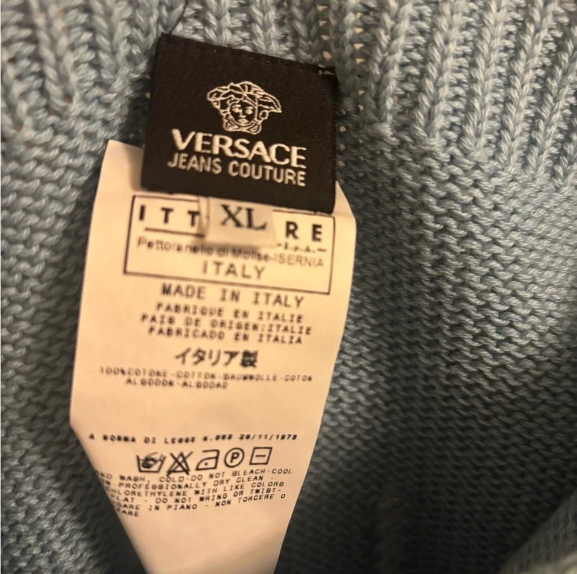 Versace Jeans Couture Blue Ombre Knit Top - photo 2