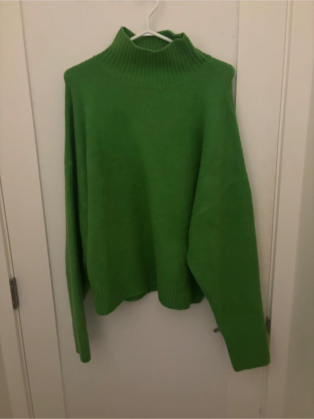 Zara Green Mock Neck Sweater