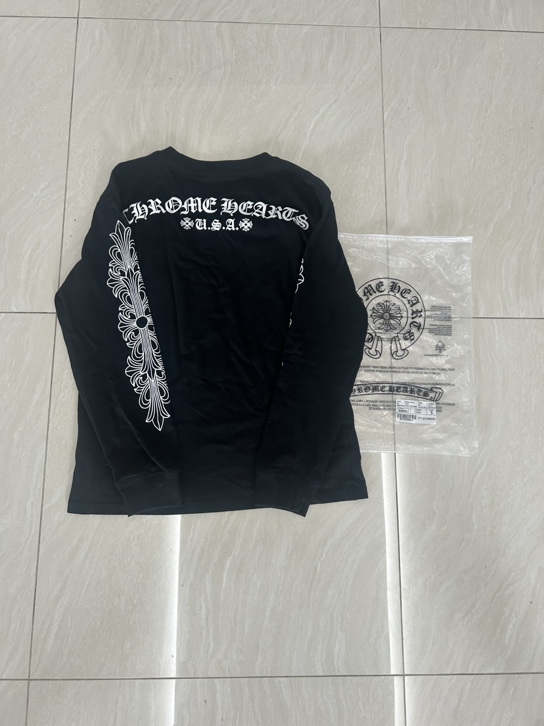 Black Chrome Hearts long sleeve - photo 2