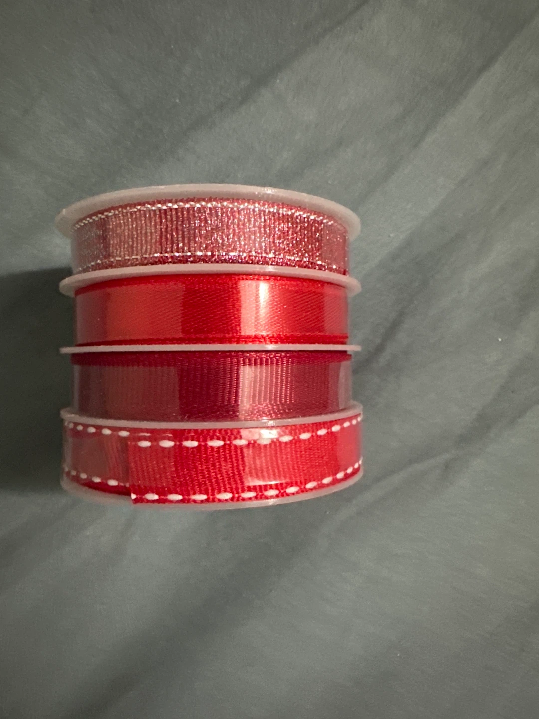 🍁Set of 3 Red Decorative Ribbons
