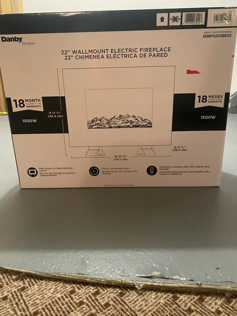Danby Designer 22" Electric Fireplace