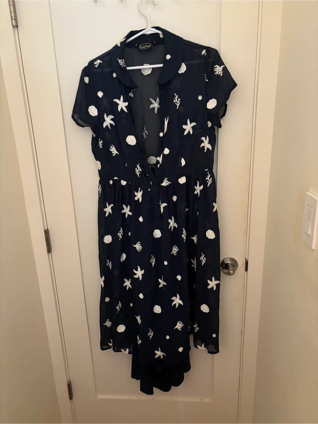 Voodoo Vixen Navy Blue Starfish Dress XL