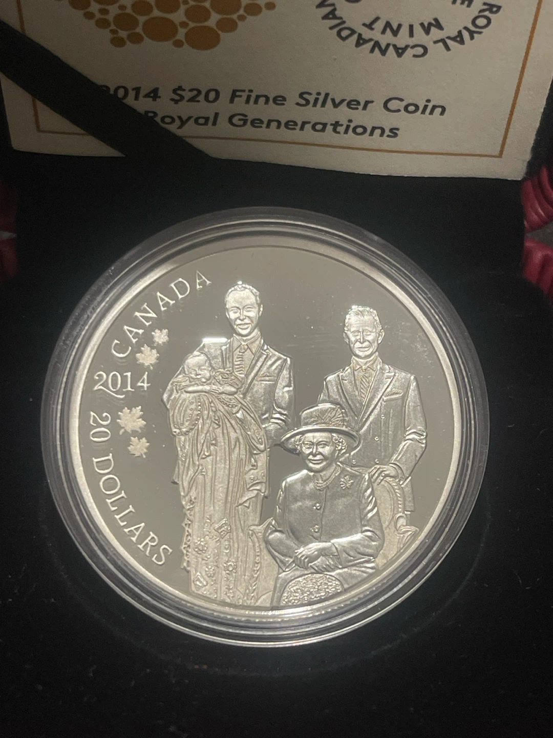 2014 $20 Fine Silver Coin - Royal Generations