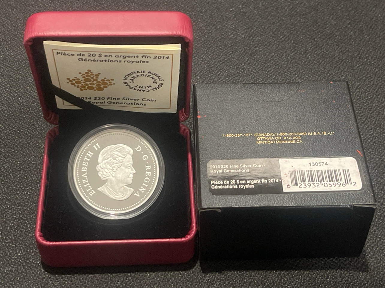 2014 $20 Fine Silver Coin - Royal Generations - photo 3