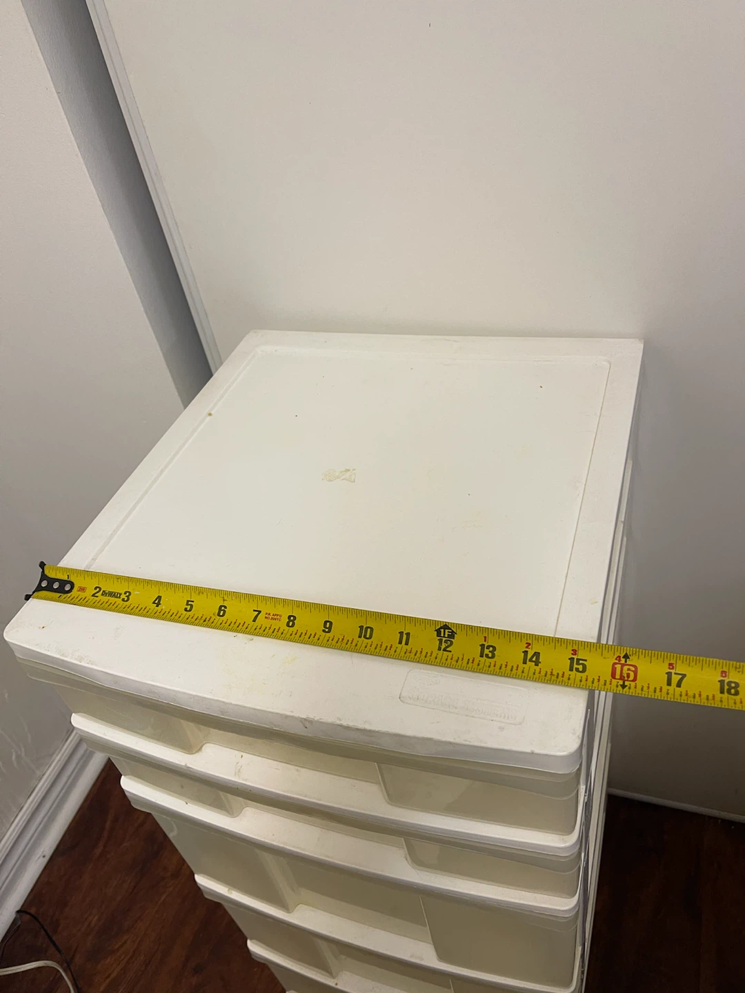 5-Drawer White Plastic Storage Unit - photo 3
