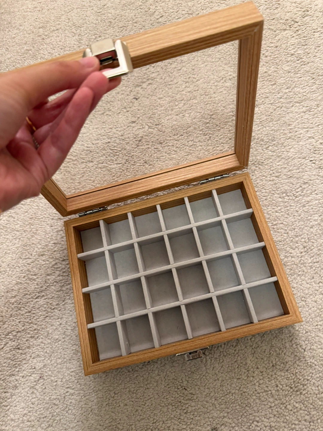 Wooden Jewelry Display Organizer Box - photo 4