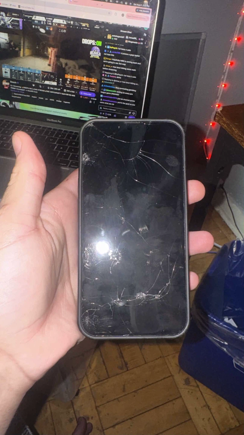 Apple iPhone 13 with Cracked Screen