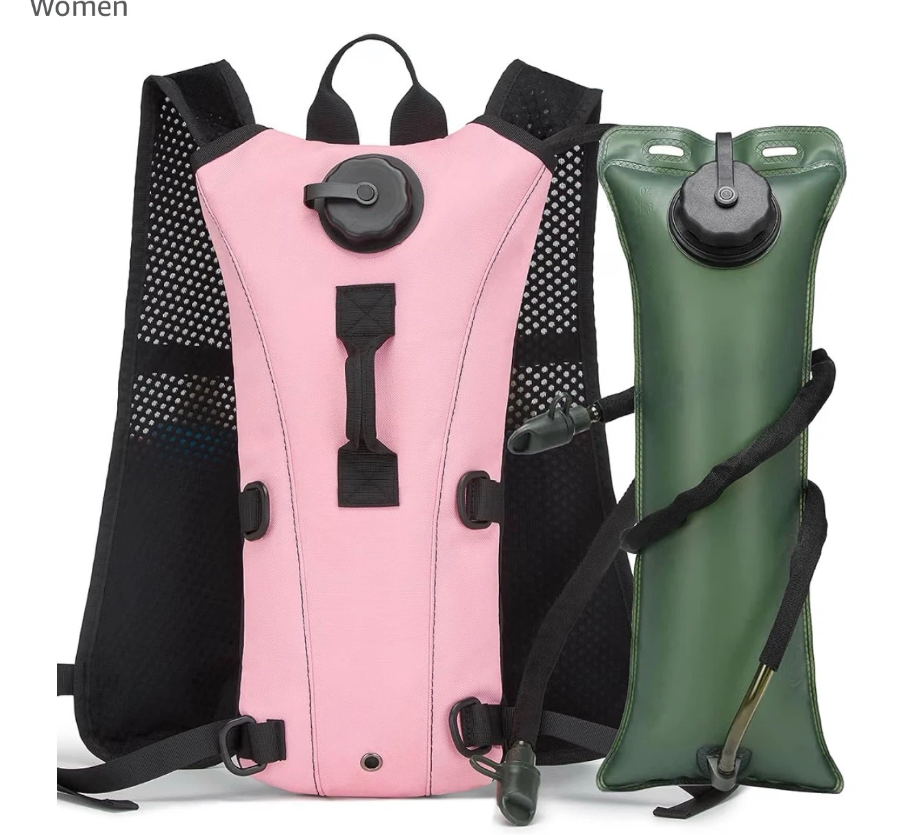 Pink Hydration Backpack with 3L Water Bladder