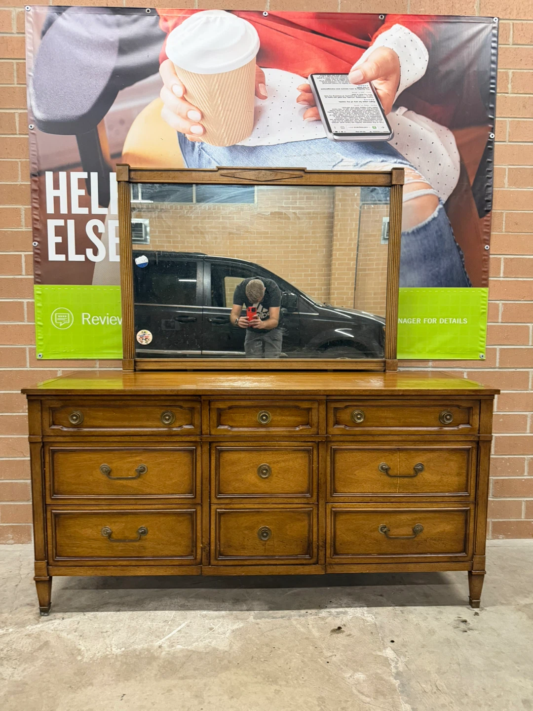 Drexel, 9 drawers Dresser
