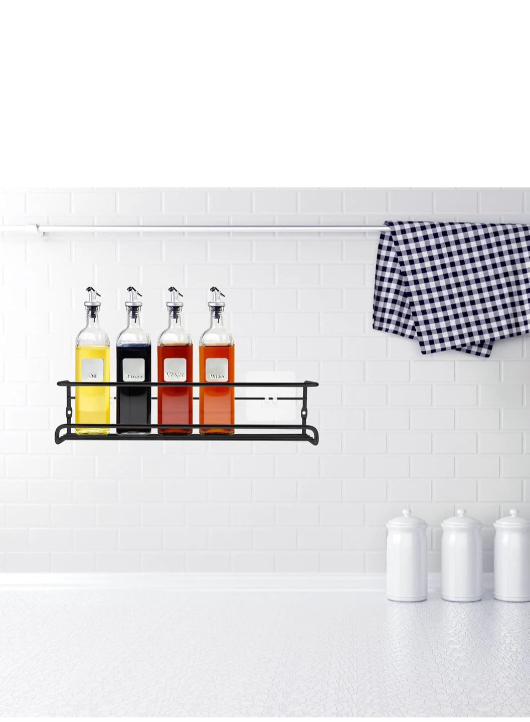 Kitchen Wall-Mounted Spice Rack
