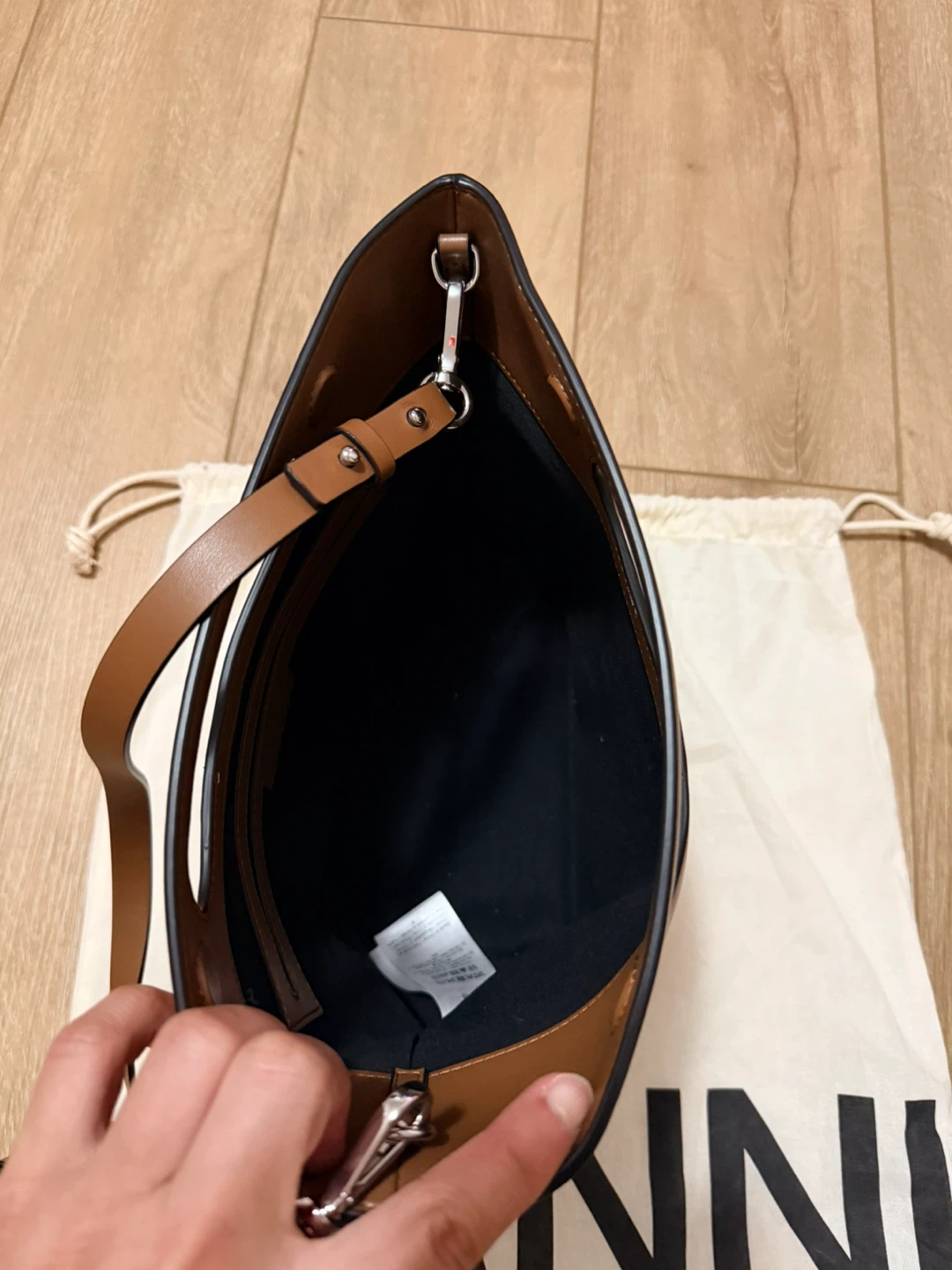 GANNI Canvas Smiley Tote Bag - photo 3