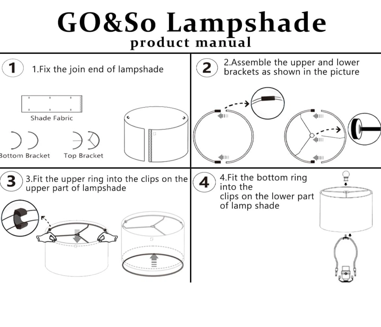 GO&So Floral Pattern Lamp Shades - photo 5
