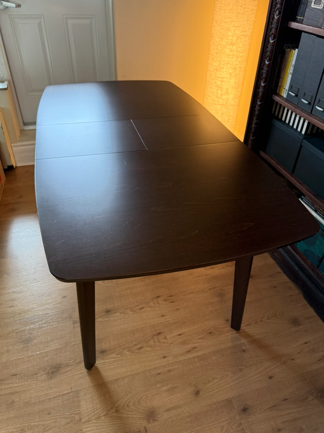 Solid Wood Dining Table With Extender