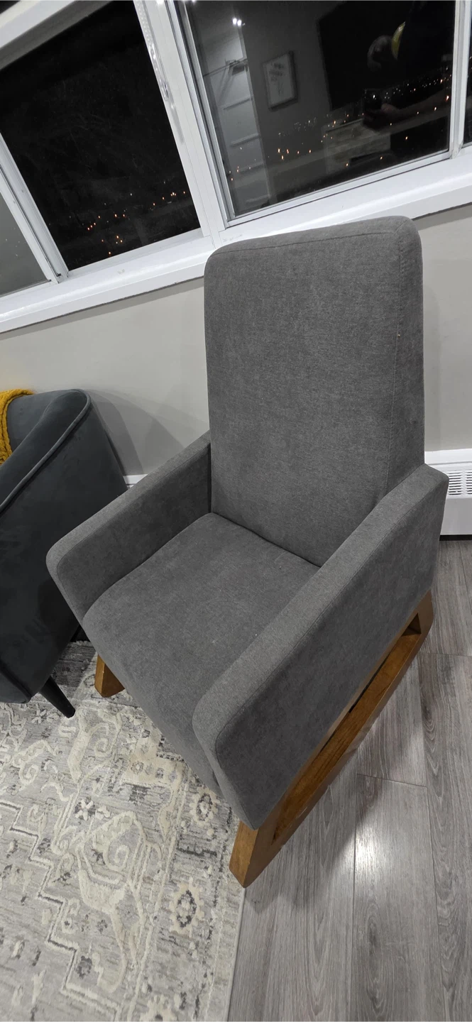 Dark Grey Velvet Loveseat