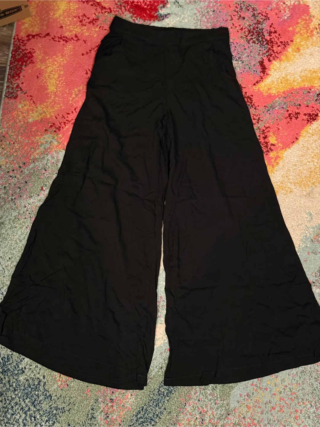 Black Wide-Leg Trousers