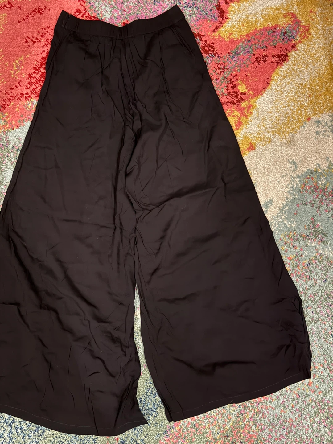 Black Wide-Leg Trousers - photo 3