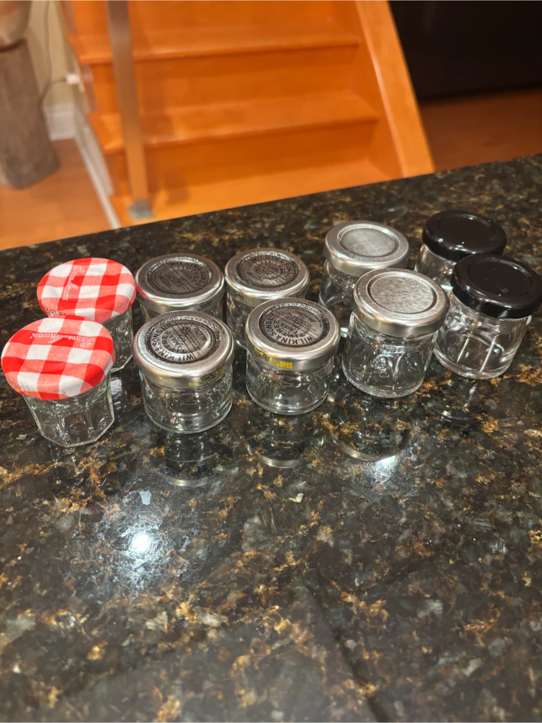 Assorted Mini Glass Jars