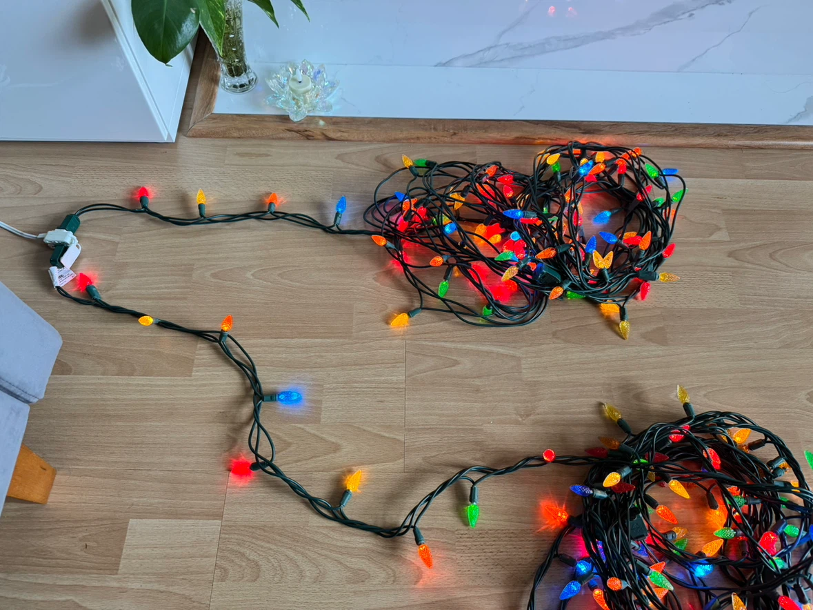 🎄Christmas Lights LED 33 ft x 2 strings + LED Star - photo 3