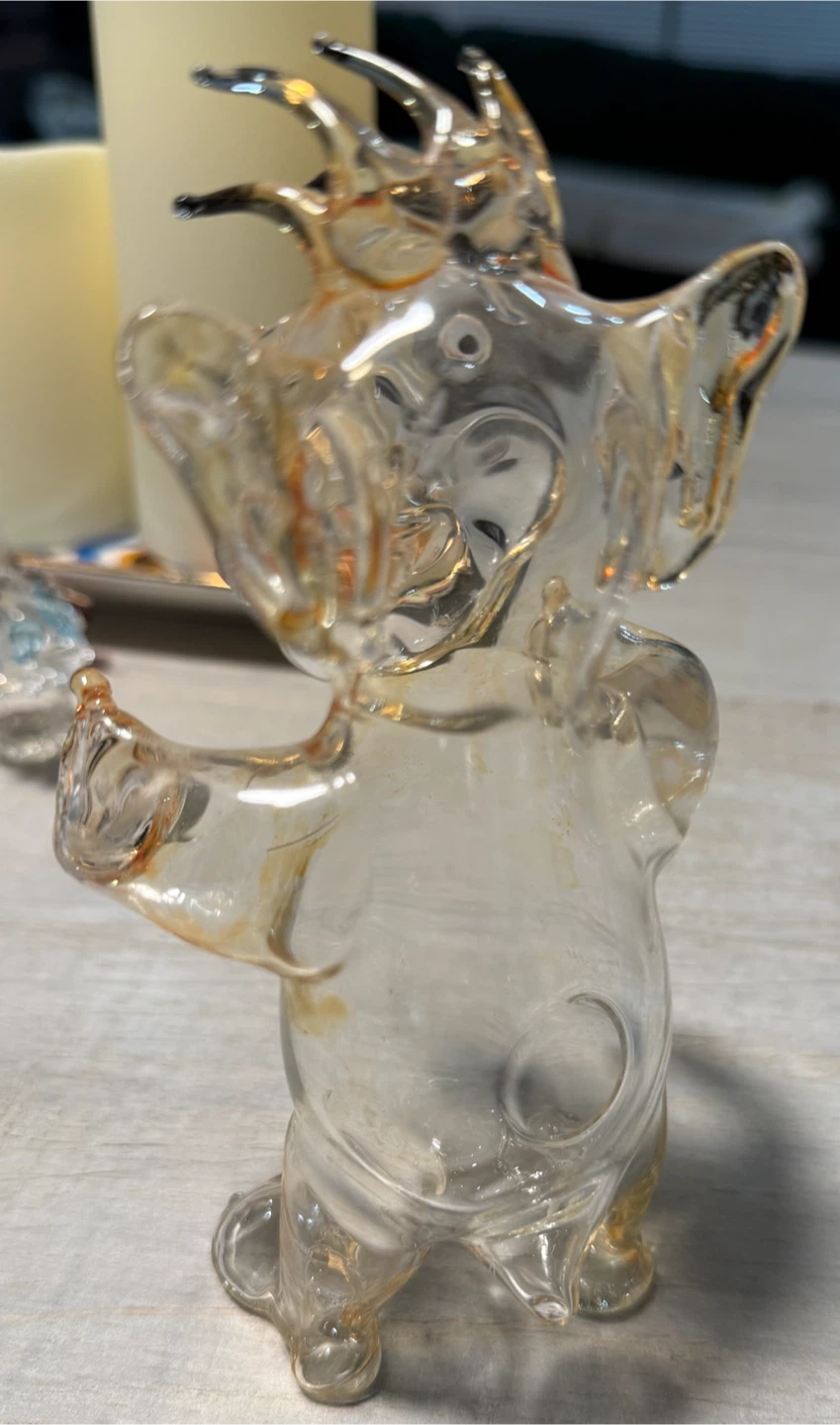 Clear Glass Alf Figurine