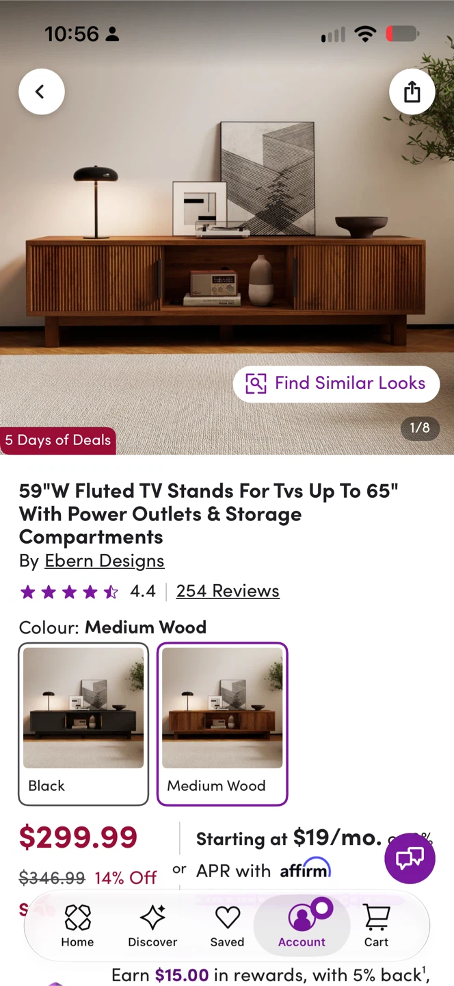 Wayfair medium wood console table