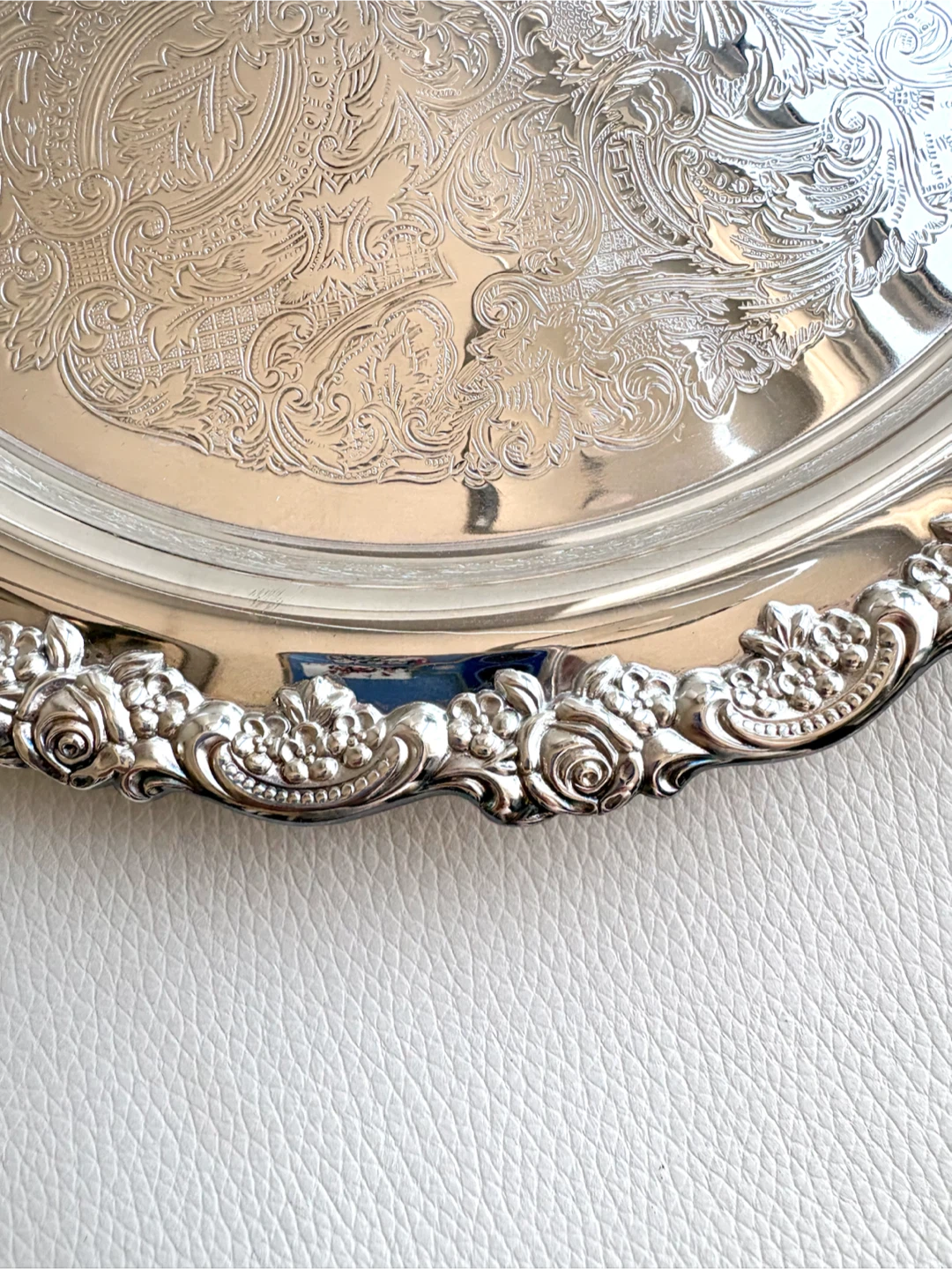 Oneida silver-plated decorative serving tray - photo 2