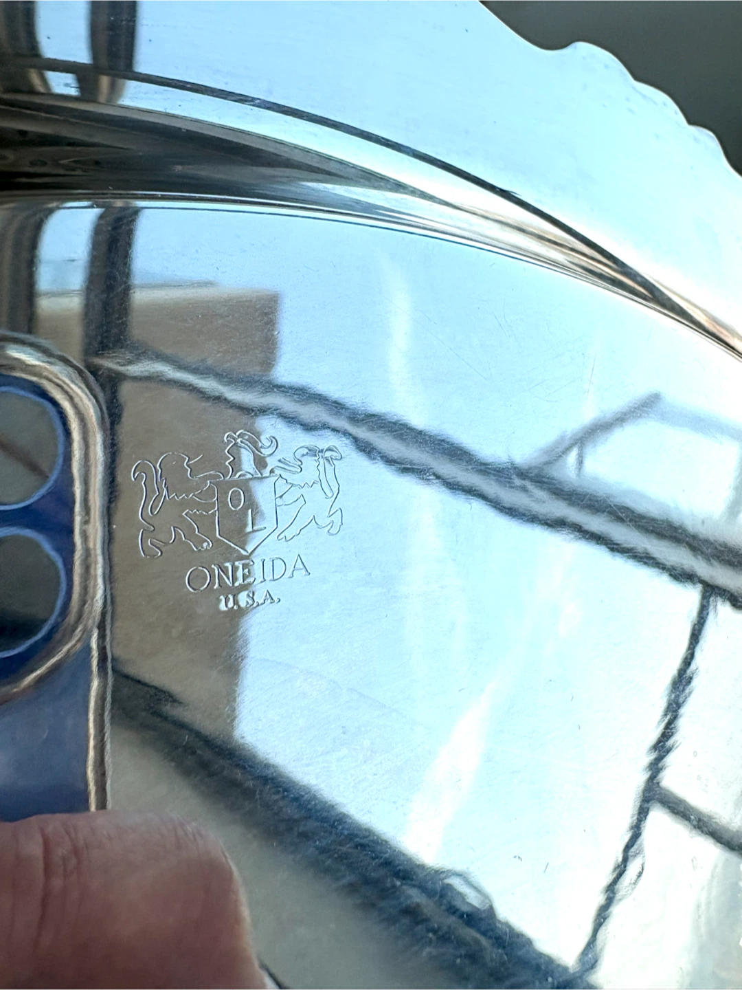 Oneida silver-plated decorative serving tray - photo 4