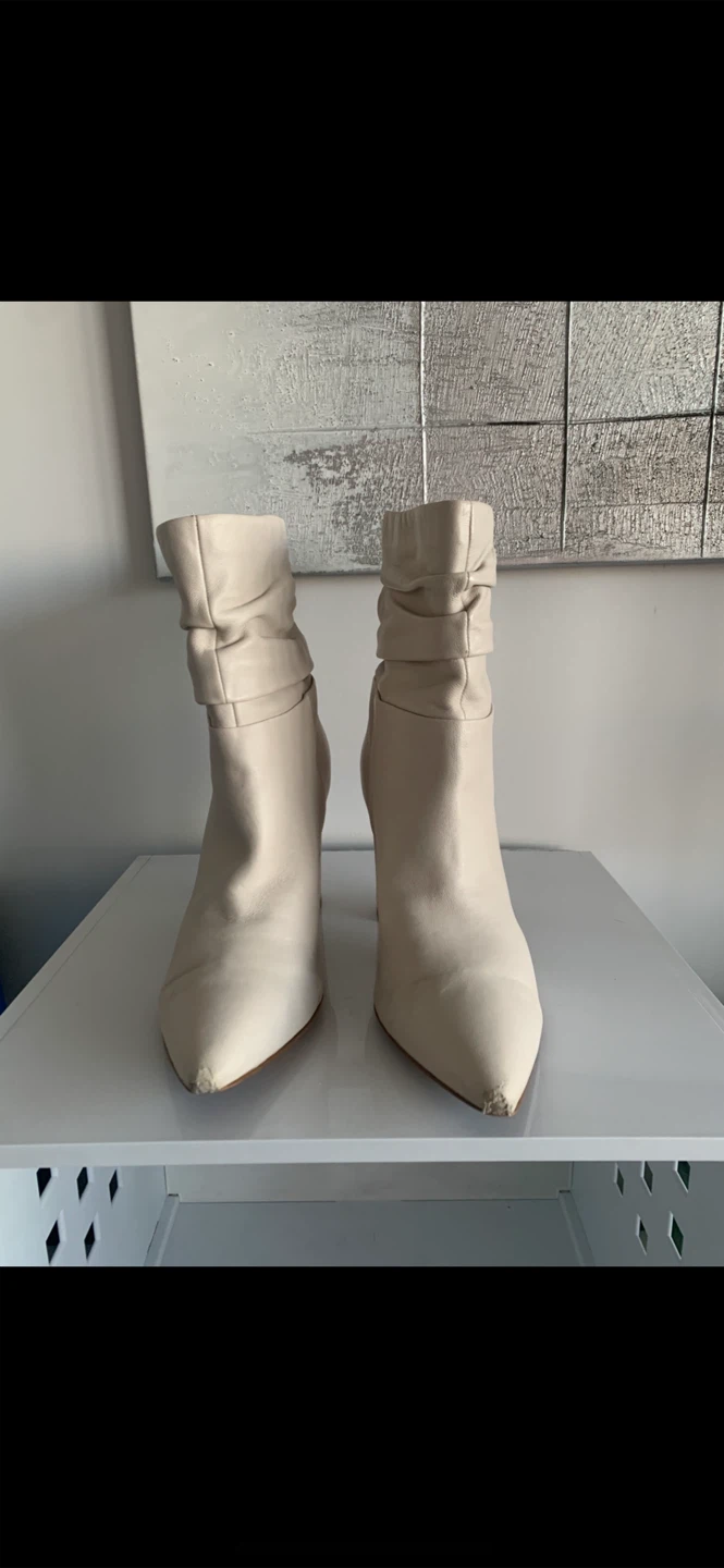 MARK FISHER Leather Booties-Cream - photo 2