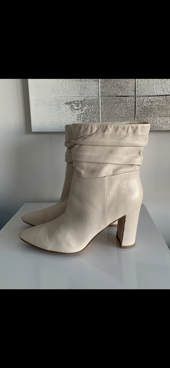 MARK FISHER Leather Booties-Cream - photo 3
