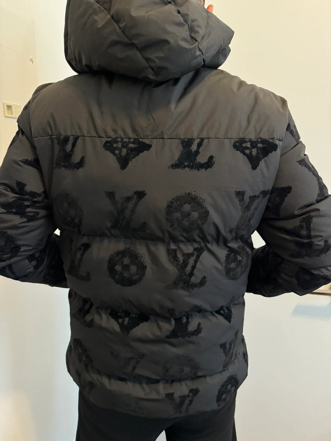 Black Monogram Puffer Jacket - photo 3
