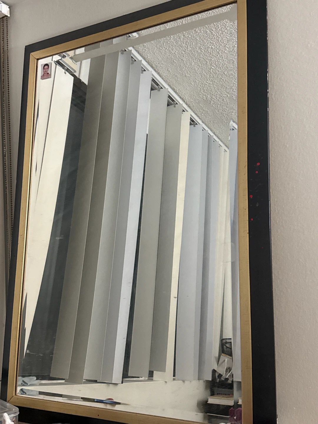 Black and gold mirror