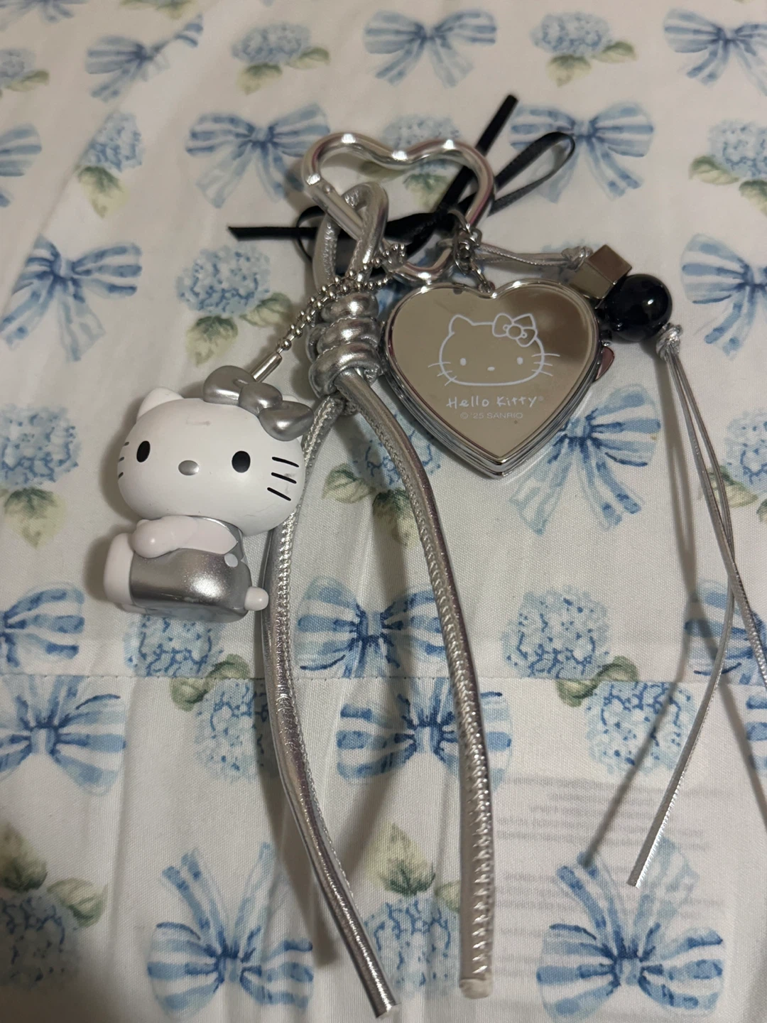 MINISO Hello Kitty Silver Keychain w/ Mirror Locket