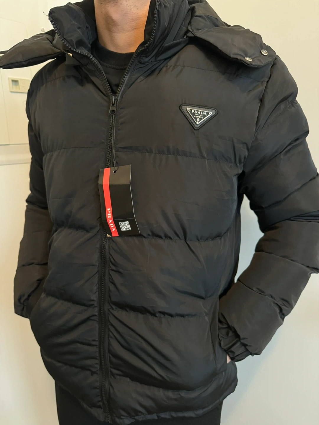 Prada Black Puffer Jacket