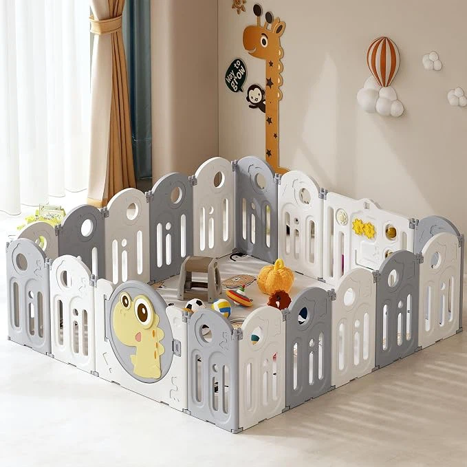 Baby Playpen 18 Panels Foldable  for Babies and Toddlers - New