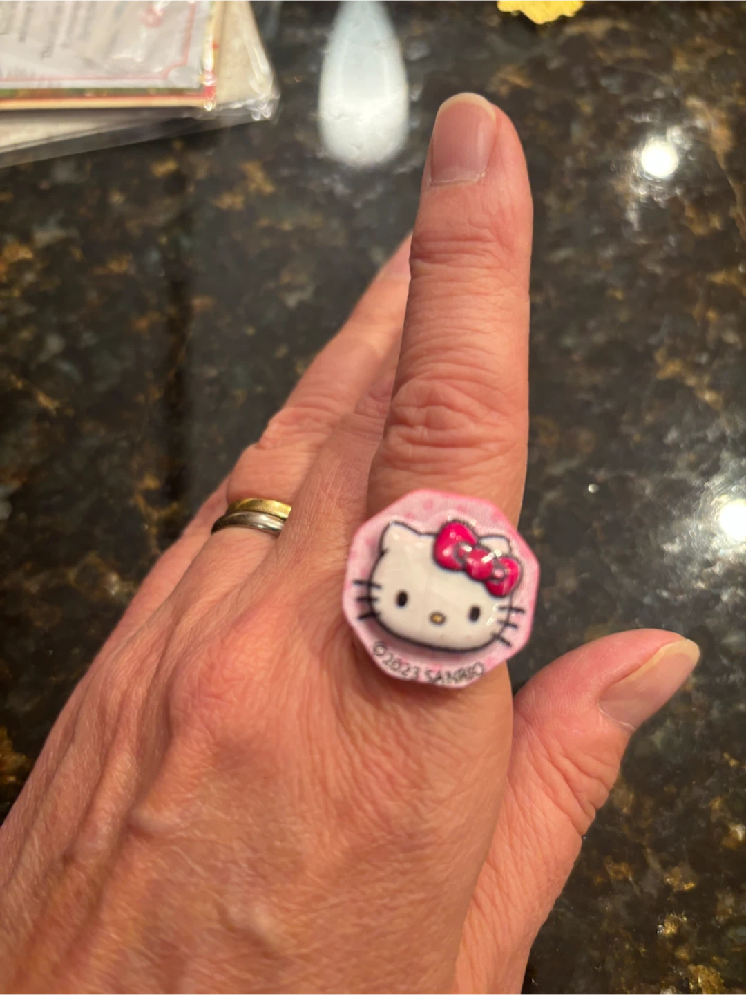 Hello Kitty Sanrio Pink Ring