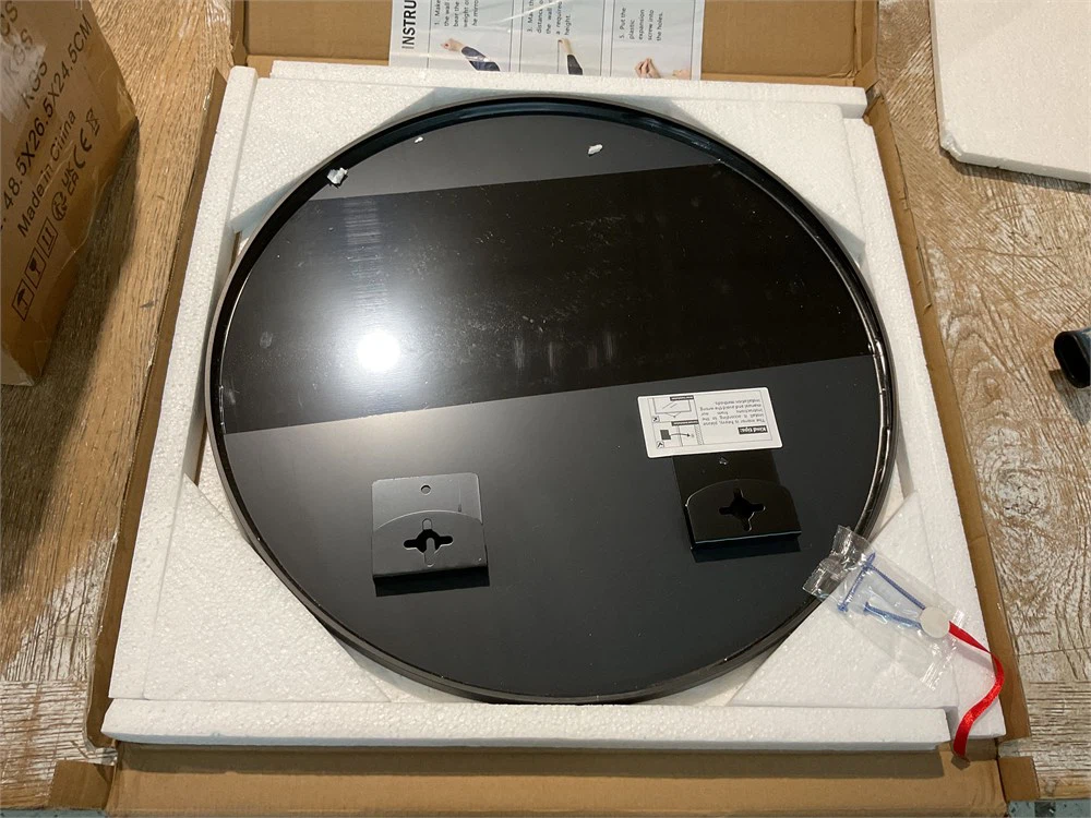 Modern Round Wall Mirror - 20” - Black - Brand New- $25 - photo 5