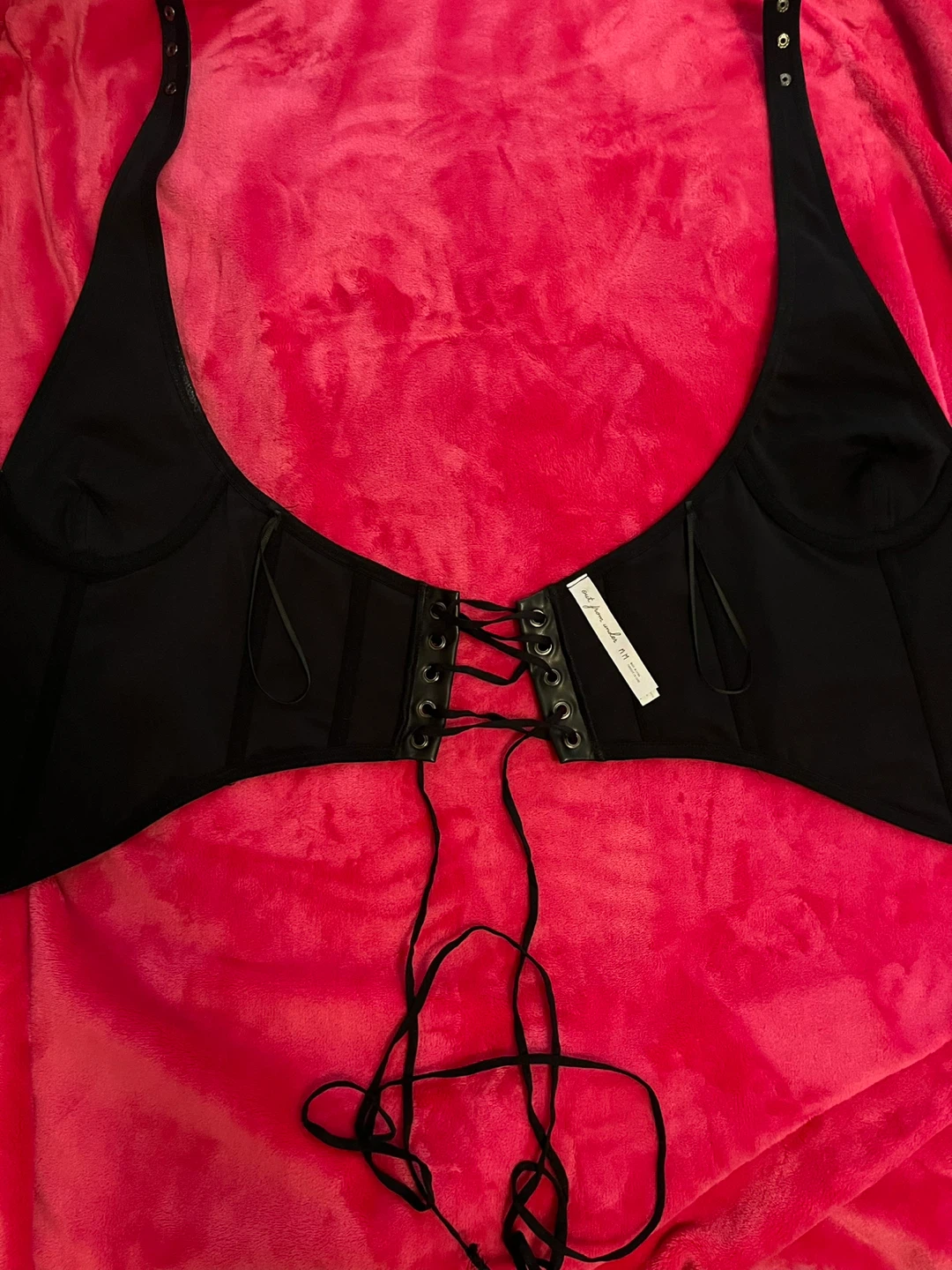 UO Faux Leather Corset Top - photo 2